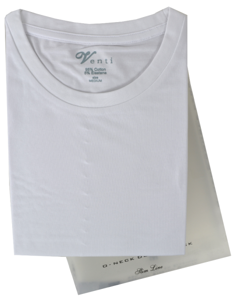 T-Shirt weiß im Doppelpack mit V-Ausschnitt