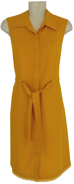 Hemdkleid in dark yellow