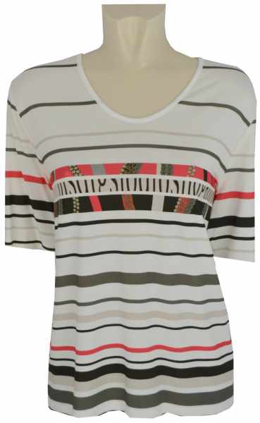 1/2 Arm Shirt in mehrfarbig gemustert
