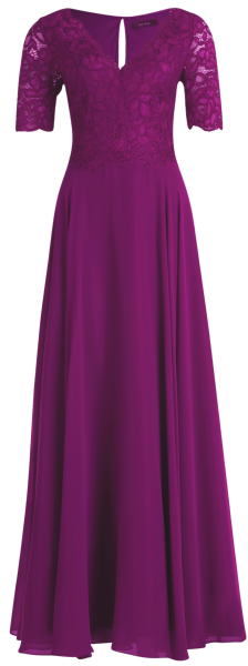Langes Kleid in real purple