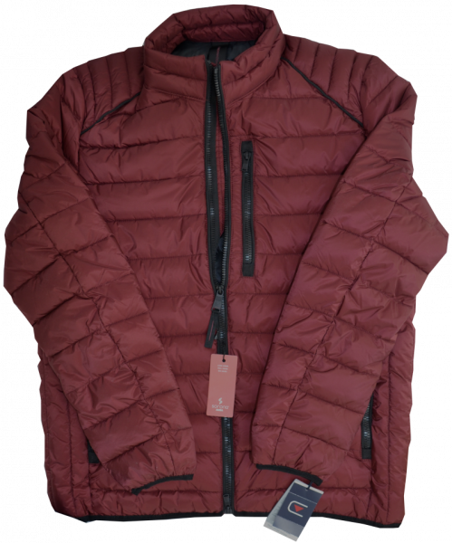 Outdoor Steppjacke in weinrot