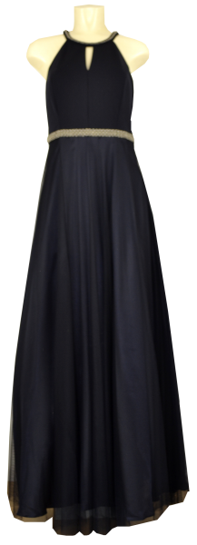 Langes Ballkleid in night sky