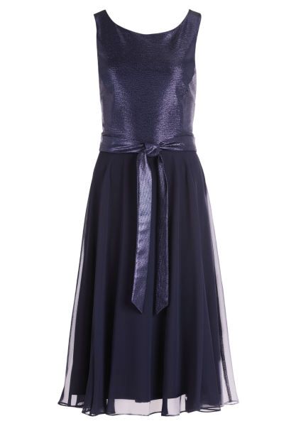 MIdi langes Kleid in patch dark blue-dark blue