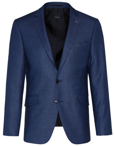 Anzug Blazer SLIM FIT in mittel-blau mit feiner Struktur