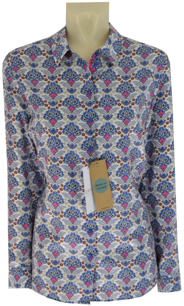 1/1 Arm Bluse in allover gemustert