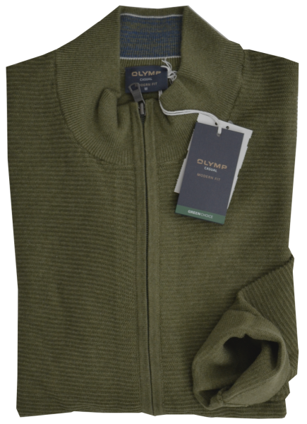 Strickjacke in oliv