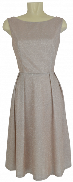 Cocktailkleid in Silver-Beige