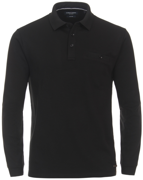 1/1 Arm Polo Shirt in schwarz