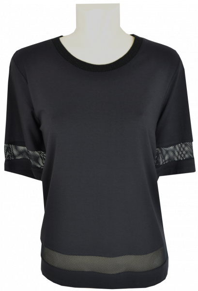 1/2 Arm Shirt in schwarz