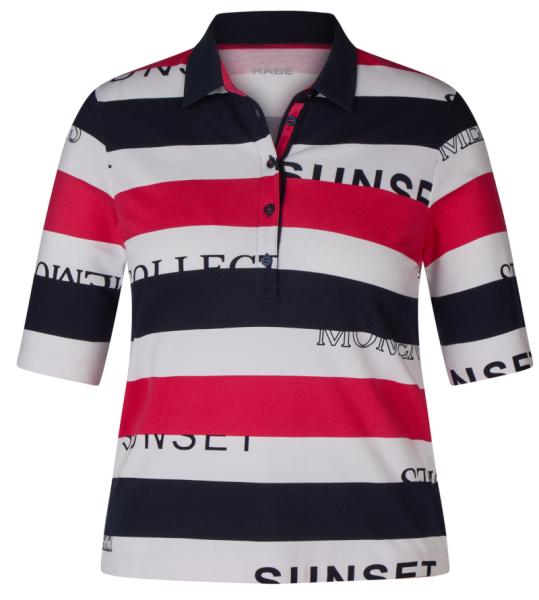 1/2 Arm Polo Shirt in modisch bedruckt