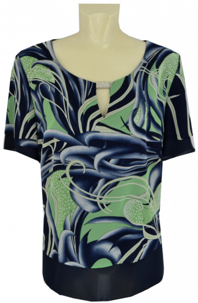 Festliches Shirt in allover floral gemustert