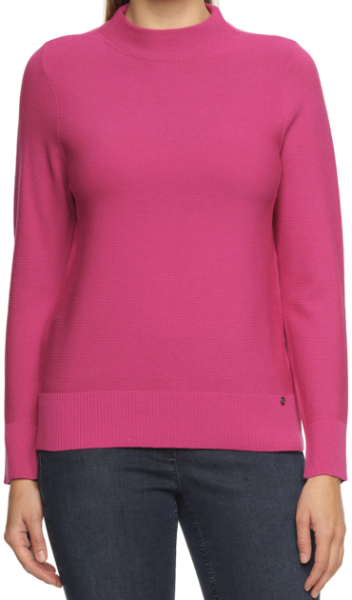 Turtle Pullover mit 1/1 Arm in fuchsia