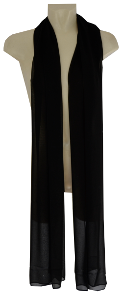 Chiffon Schal in jet black