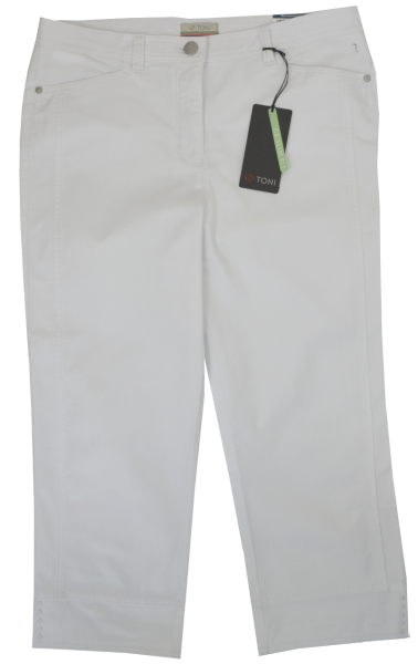 Capri-Jeans in white