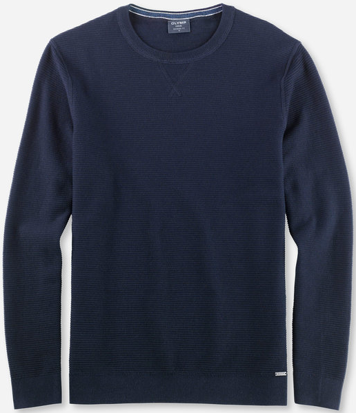 Pullover mit rundem Ausschnitt in marine blau