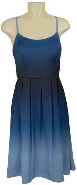 Cocktailkleid in light blue dark blue