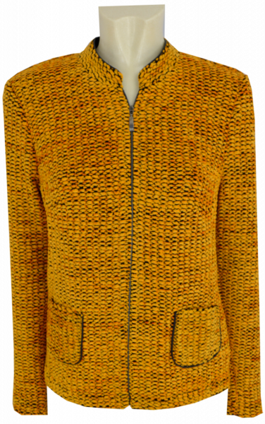 Blazer-Jacke in schwarz-honig