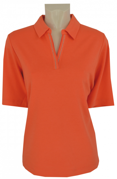 1/2 Arm Pikee Polo Shirt in uni orange