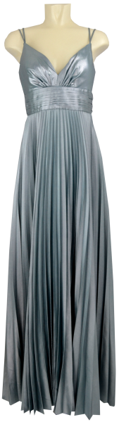 Langes Ballkleid mit Glanz in green/silver