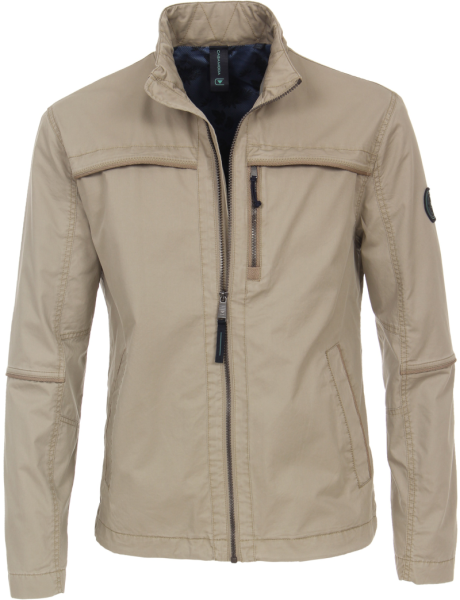 Leichte Baumwoll Outdoor Jacke in beige-khaki