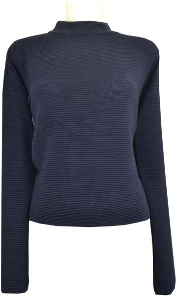 Pullover in marine in Rippen Optik