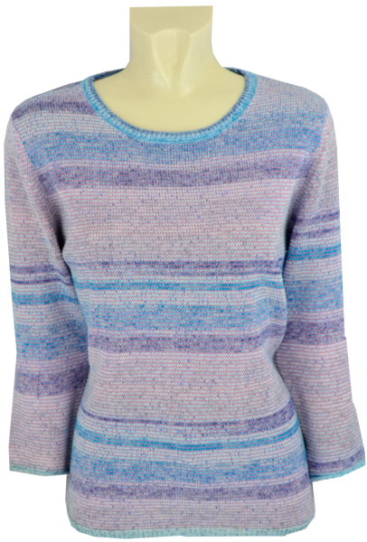 Pullover in mehrfarbig fein gemustert