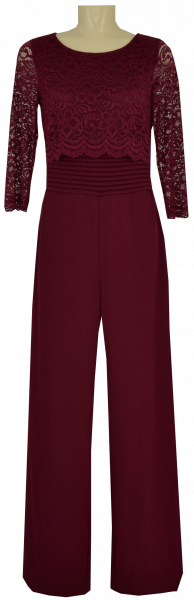 Jumpsuit in carmine red
