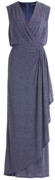 Etuikleid mit Glanz in blue/silver