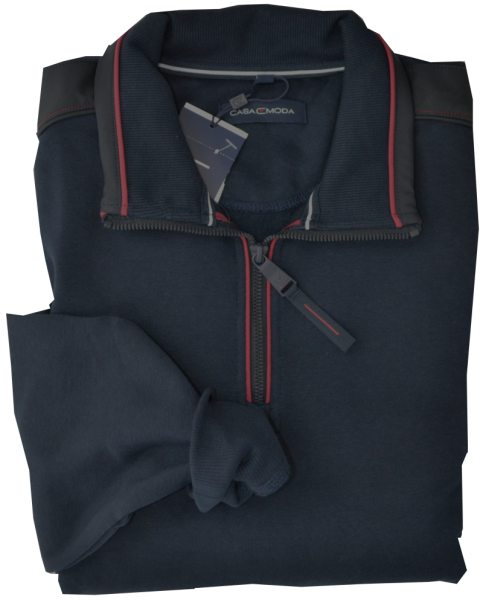 Sweat als Troyer in marine-blau