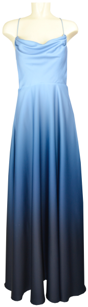 Langes Ballkleid in light Blue dark Blue