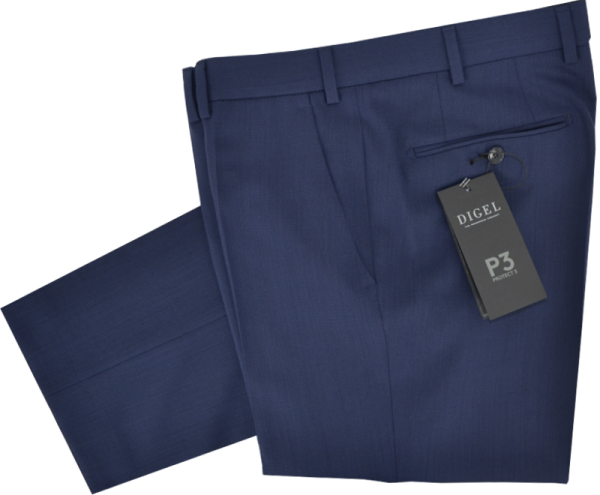 Stoffhose in mittel blau