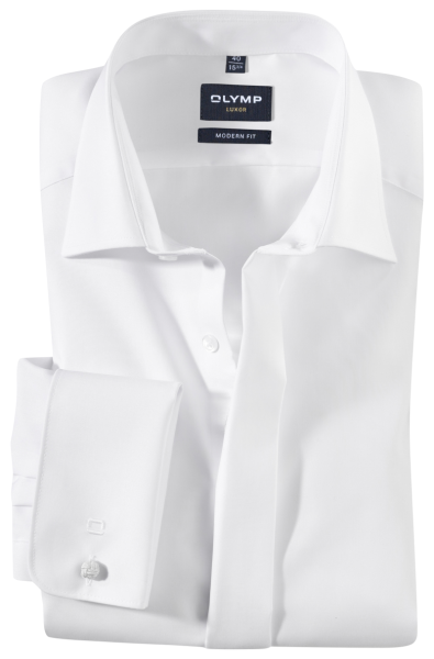 New Kent Kragen Manschetten Hemd in weiß