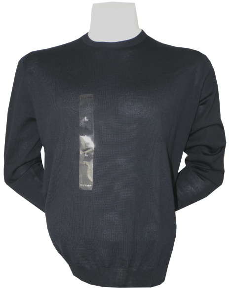 Pullover mit Rundhals in dunkel Blau