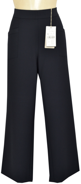 7/8 Stoffhose mit ausgestelltem Bein in dark blue