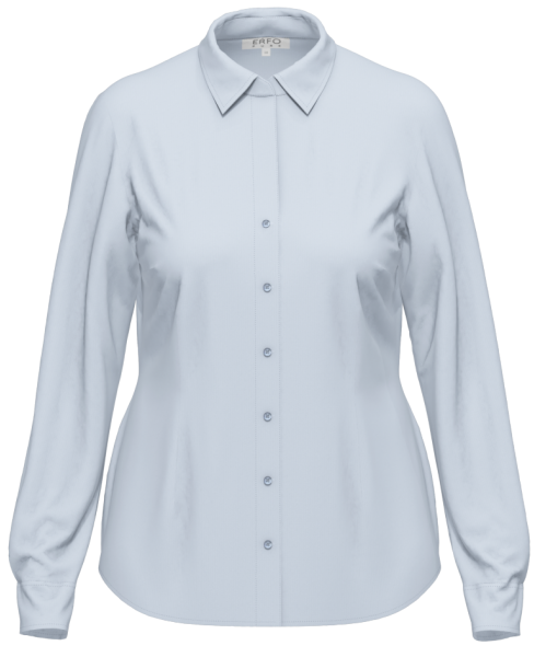 1/1 Arm Kragenbluse in light blue