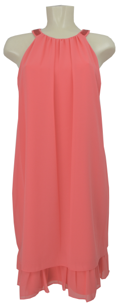 Mittellanges Kleid in light coral