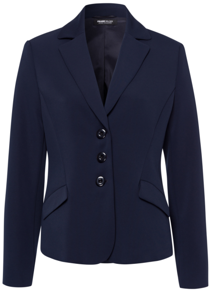 3 -Knopf Blazer in uni marine blau