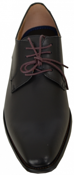 Lederschuh in schwarz