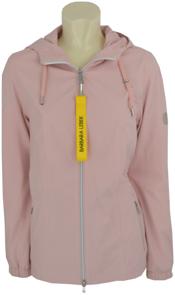 Leichte Outdoor Jacke mit Kapuze in rose