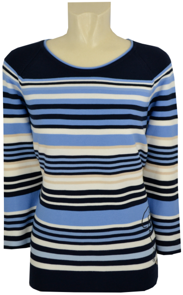 Pullover in mehrfarbig geringelt