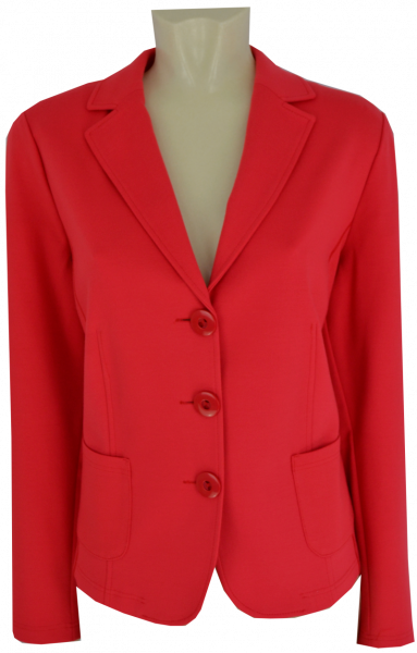3 -Knopf Blazer in uni rosso