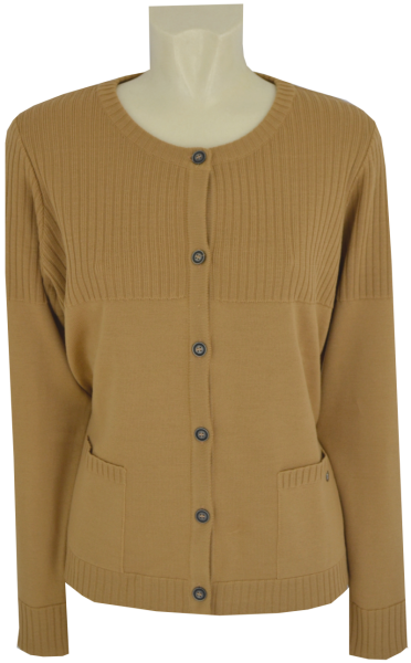 Strickjacke in camel