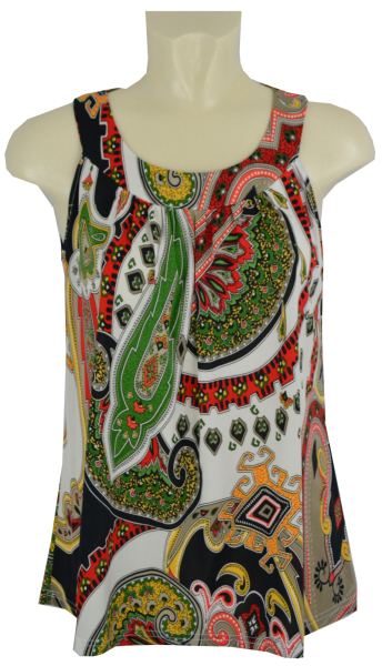 Shirt ohne Arm im paisley Dessin