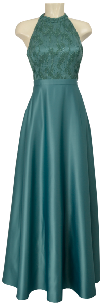 Langes Ballkleid in mint leaf green