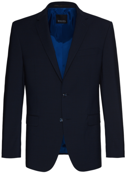 Anzug Blazer mit taillierter Passform in mittel blau mit feiner Struktur