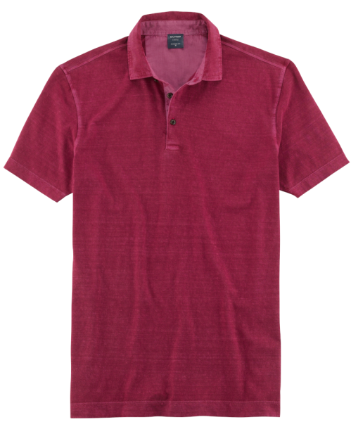 1/2 Arm Polo Shirt in beere meliert
