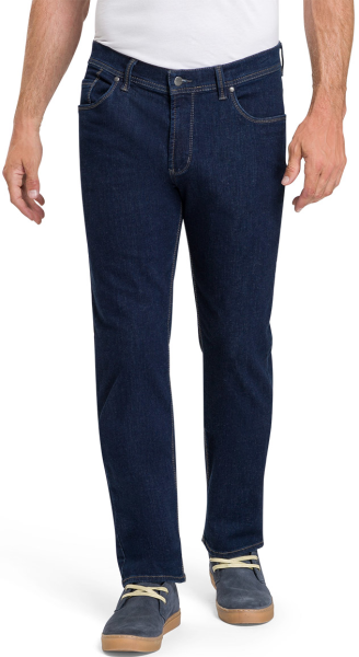 Bequeme Kurzleib Jeans in dark blue/stone washed