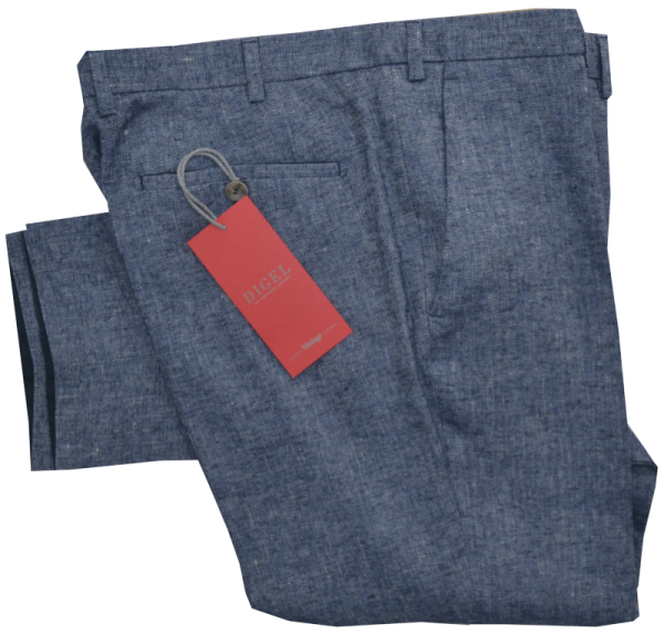 Anzug Hose SLIM in mittel blau mit Struktur