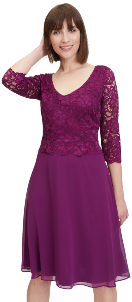 Mittellanges Kleid in real purple