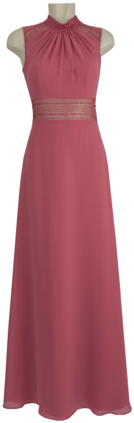 Langes Ballkleid in hot rose